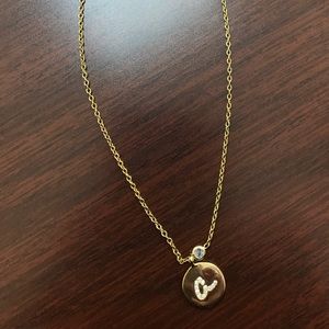 Chloe+Isabel Pave Initial Pendant